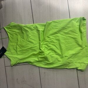 Bright Green fitted casual dress